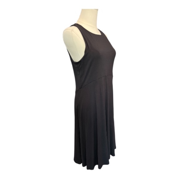 β¨ EUC ATHLETA Black Santorini Sleeveless Swing Dress | Sz M - Picture 4 of 9
